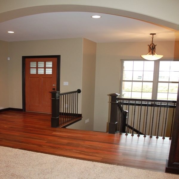 Living room and entry way