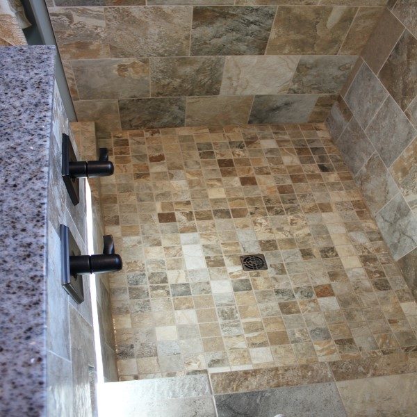 shower tile top view